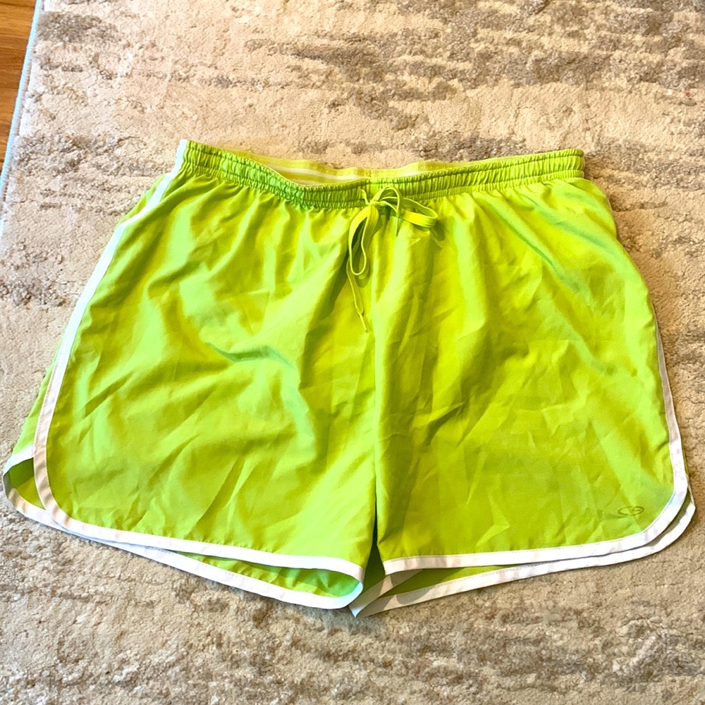 COPY - Champion Running Shorts, Lime Green, Medium